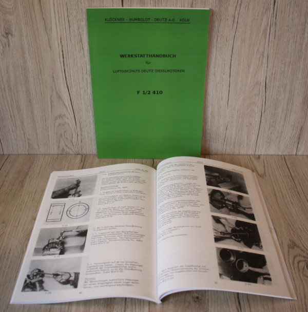 Deutz Bauart F1/2L410 Werkstatthandbuch
