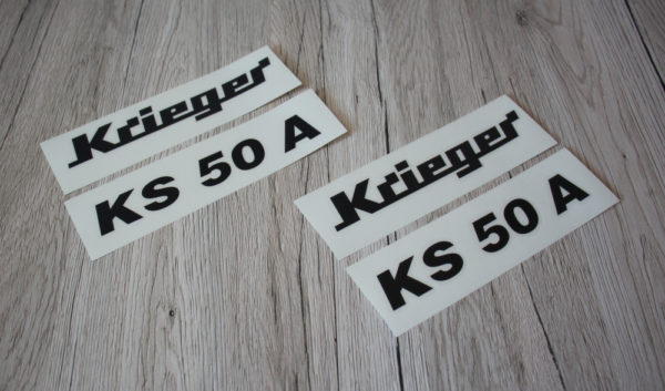 Krieger KS 50 A Aufkleber Satz