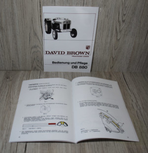 David Brown DB 880 Bedienung Pflege
