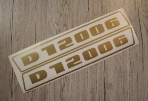 Deutz D12006 Aufkleber gold