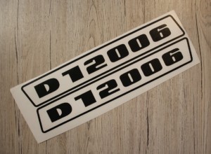 Deutz D12006 Aufkleber schwarz