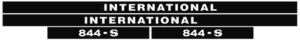 IHC international 844S Aufkleber lang