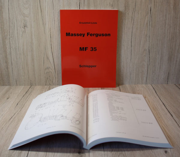 Massey Ferguson MF35 MF 35 Ersatzteilliste
