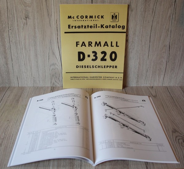 Mc Cormick Ersatzteilliste D-320 Farmall