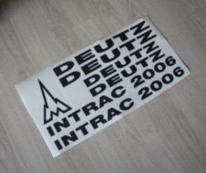 Deutz Intrac 2006 Aufklebesatz schwarz