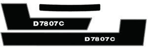 Deutz D7807C Aufklebersatz