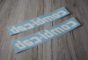 IHC combi-cad Aufkleber weiss Scheibe Kabine