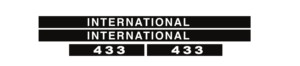 IHC International 433 Aufkleber lang