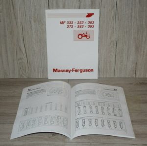 Massey Ferguson Bedienungsanleitung MF 333 353 363 373 383 393