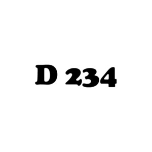 D 234
