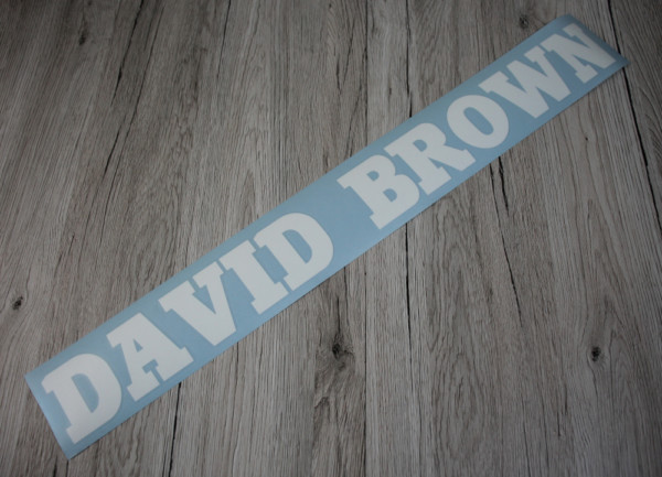 David Brown Aufkleber