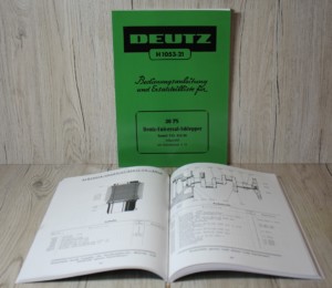 Deutz F2L514/54 Bedienungsanleitung Ersatzteilliste (H1053-27)