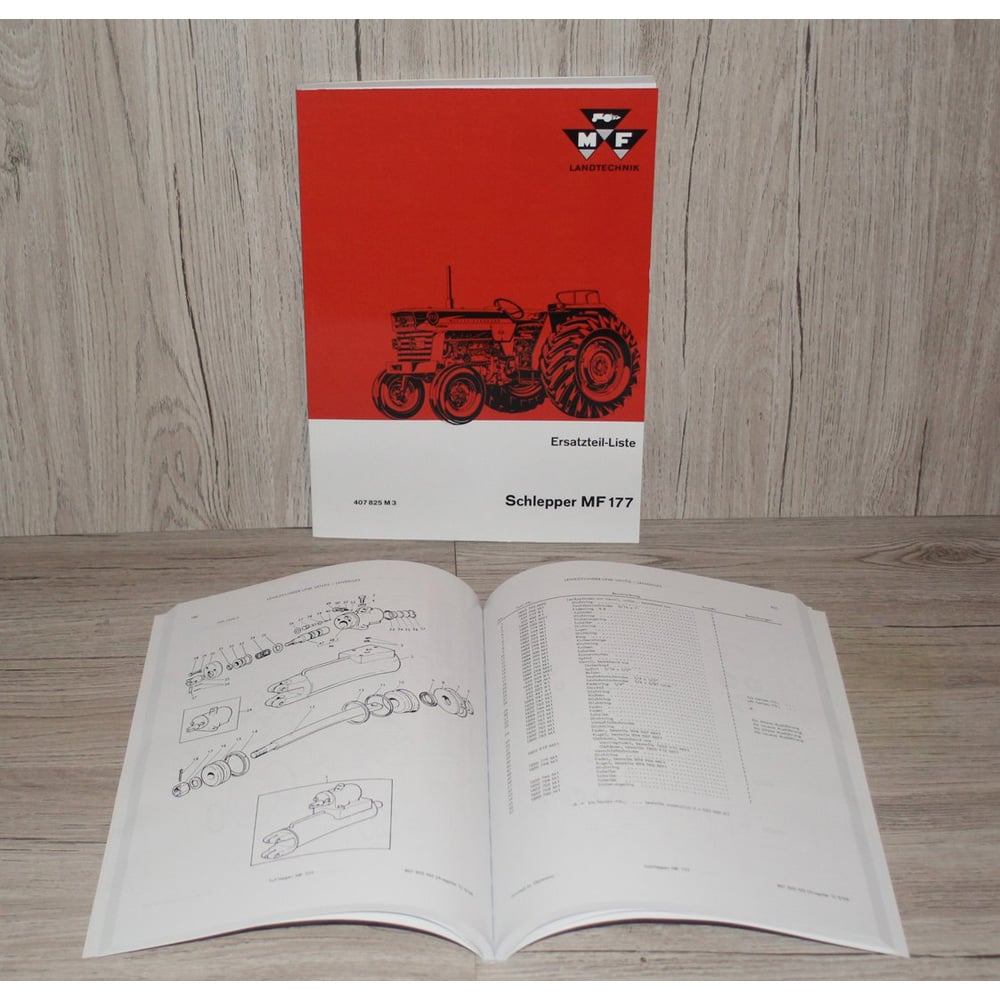 Massey Ferguson MF177 MF 177 Ersatzteilliste