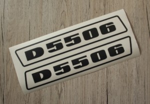 Deutz D5506 Aufkleber schwarz