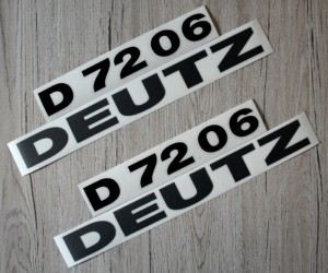 Deutz D7206 Aufkleber schwarz