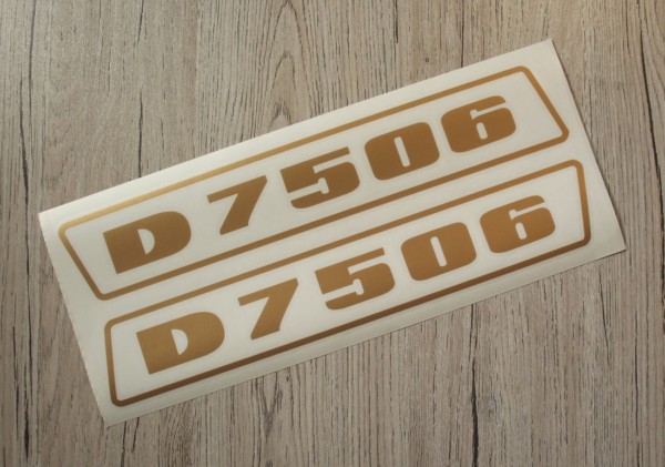 Deutz D7506 Aufkleber gold