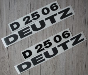 Deutz D2506 Aufkleber schwarz