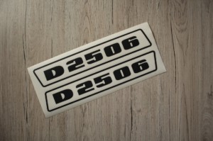 Deutz D2506 Aufkleber schwarz