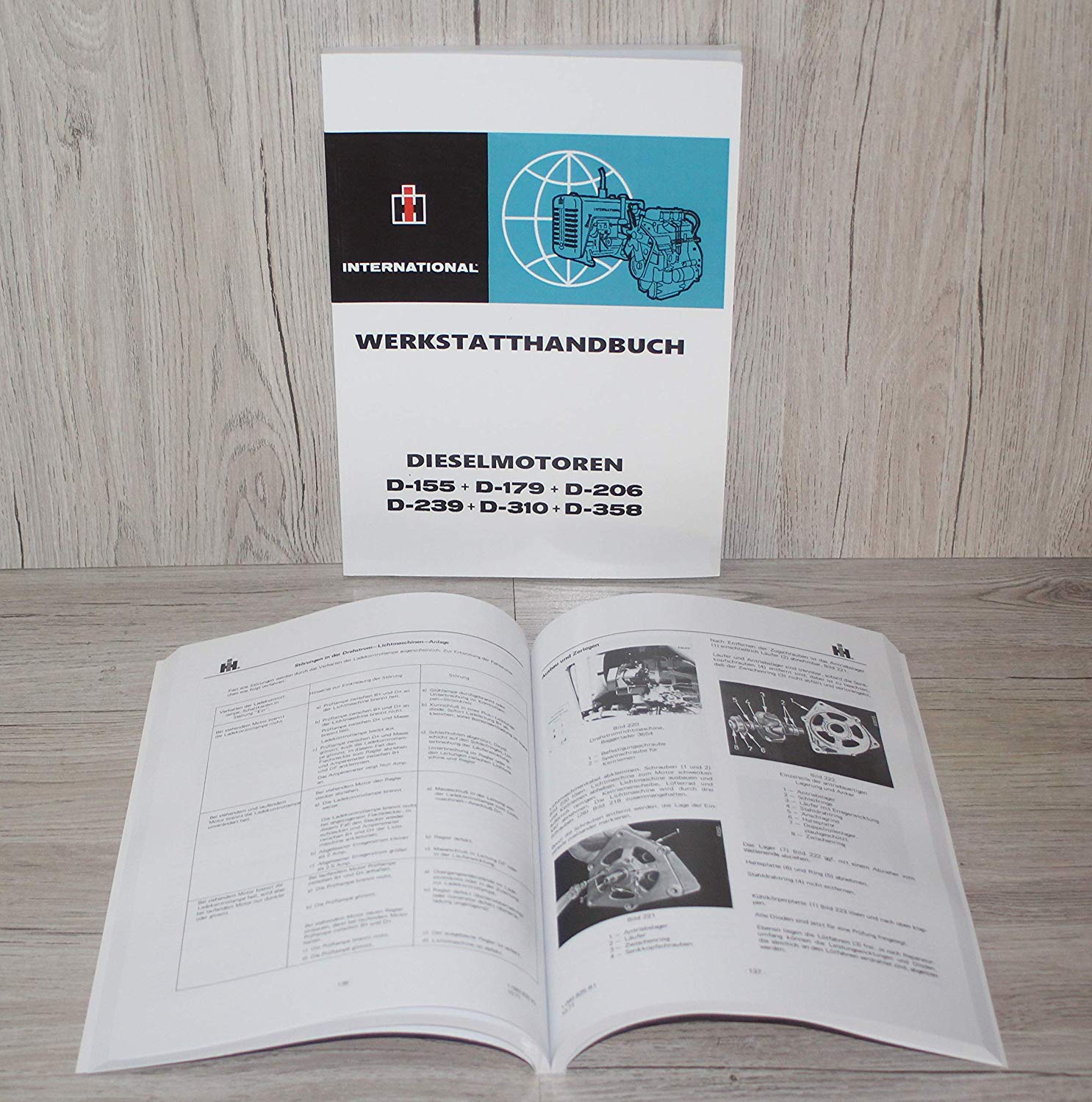 IHC Werkstatthandbuch Elektrische Anlage für  Dieselmotor  D155 D-155 D 155 