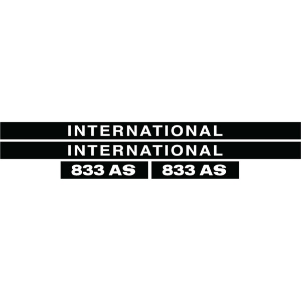 IHC international 833AS Aufkleber lang