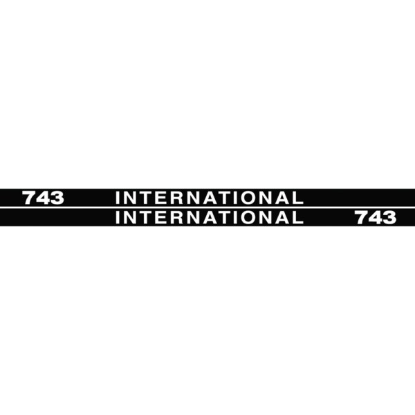 IHC international 743 Aufkleber lang