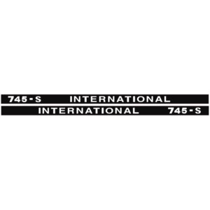 IHC international 745S Aufkleber lang
