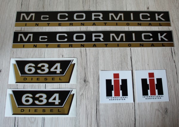 IHC Mc Cormick 634 Aufkleber gold groß
