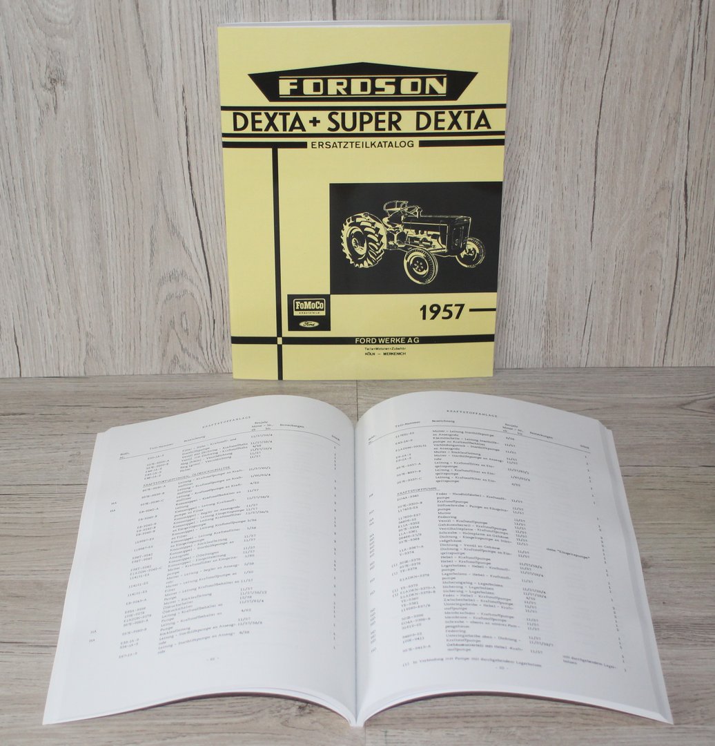 Fordson Dexta Super Dexta Ersatzteilkatalog