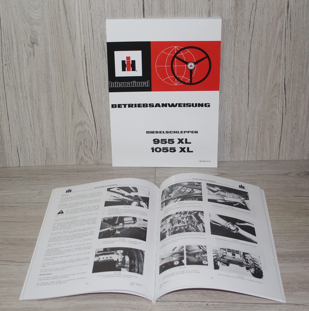 1055 Original IHC Werkstatthandbuch Getriebe 955 