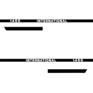 Aufklebersatz Motorhaube | IHC International 1455 | e Hochleistungsfolie