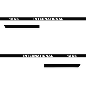 Aufkleber lang | IHC International 1255 | Werkseitige Optik