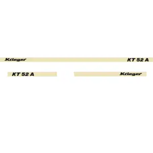 Aufklebersatz Krieger KT52A | Krieger KT52A | Gegossene Hochleistungsfolie, folienkaschiert