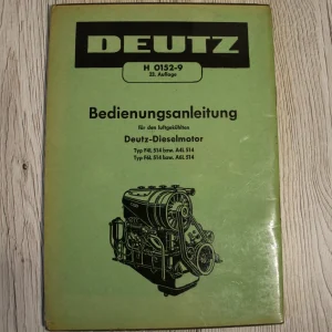 Original Deutz Bedienungsanleitung | F4L514 & F6L514 | 80-seitige Originalausgabe