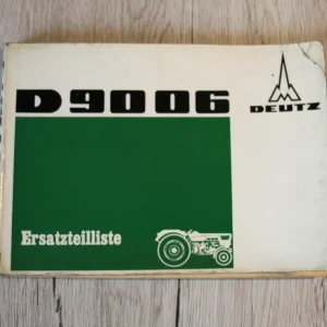Original Deutz Ersatzteilliste | D9006 Traktor | 3D-Explosionszeichnungen