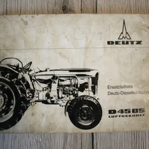 Original Deutz Ersatzteilliste | D4505 (F3L812) | 185 Seiten mit Explosionszeichnungen