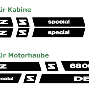 Aufklebersatz D6806 Special | Deutz D6806 | Replik