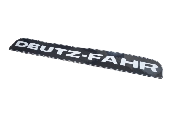 Deutz D6206 Bonnet Emblem / Sticker / Label - Black, Made In Germany - Aufkleber Neu