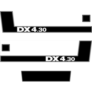 Aufklebersatz Motorhaube hoch | Deutz DX4.30