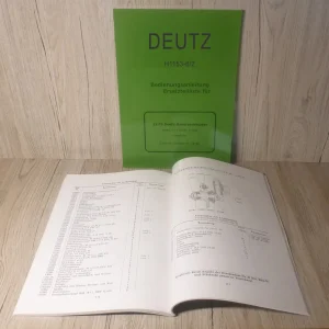 Betriebsanleitung & Ersatzteilliste – Deutz F1L 514/51 ab Schlepper Nr. 7518/1