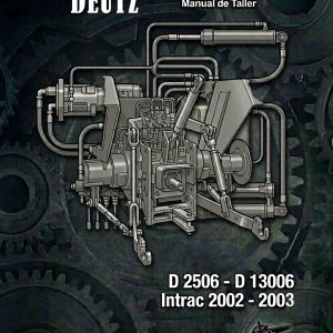 Werkstatthandbuch DEUTZ Regelhydraulik | D-Serie & Kraftheber K35-K45