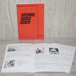 Bedienungsanleitung Deutz Traktor  Intrac 2002 2003