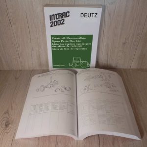 Ersatzteilliste Deutz Traktor Intrac 2002