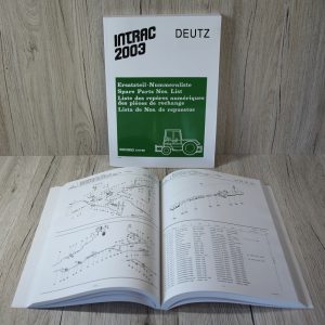 Ersatzteilliste Deutz Traktor Intrac 2003
