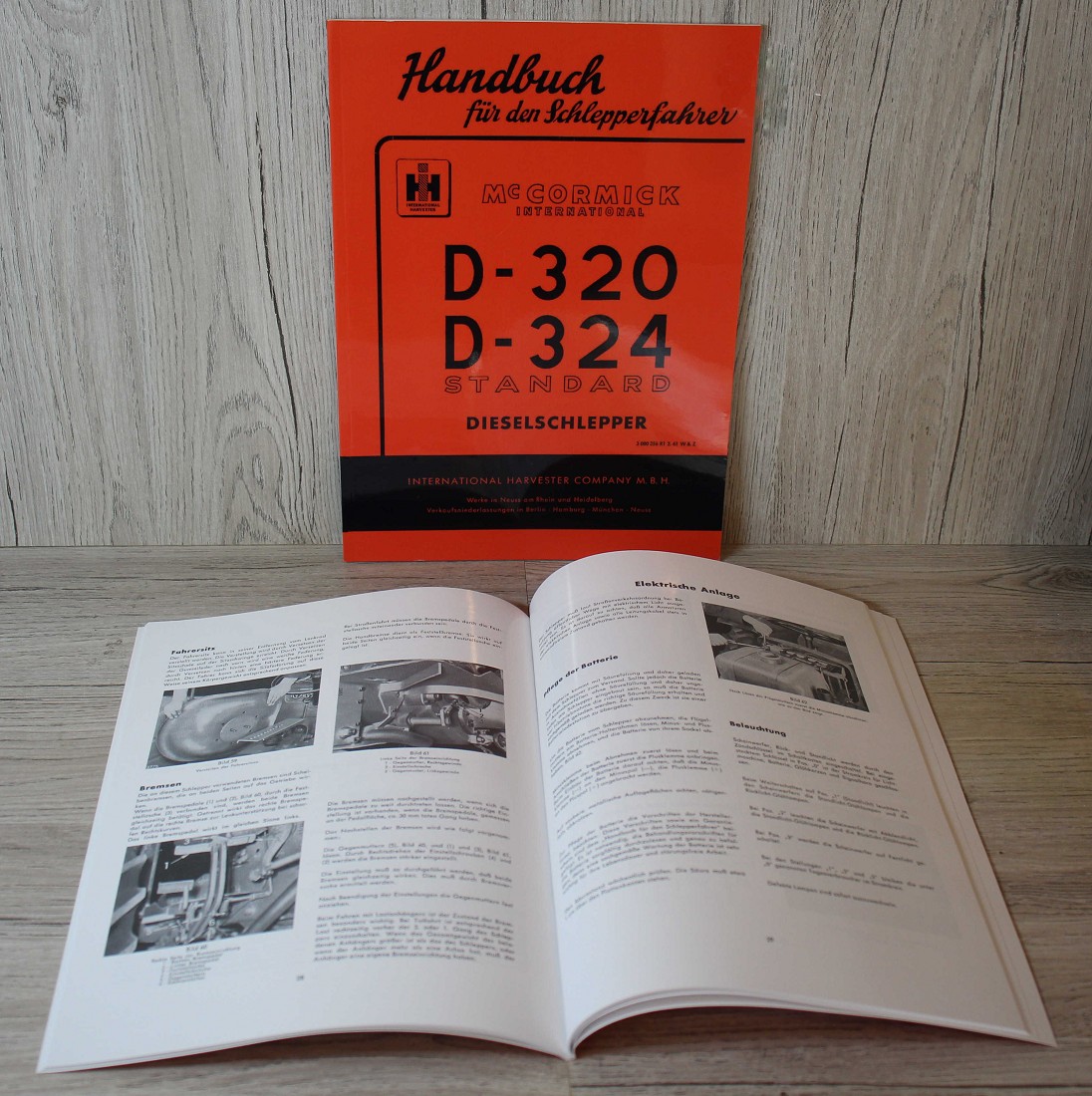 McCormic Handbuch für den Schlepperfahrer D-320 Farmall Bedienungsanleitung 