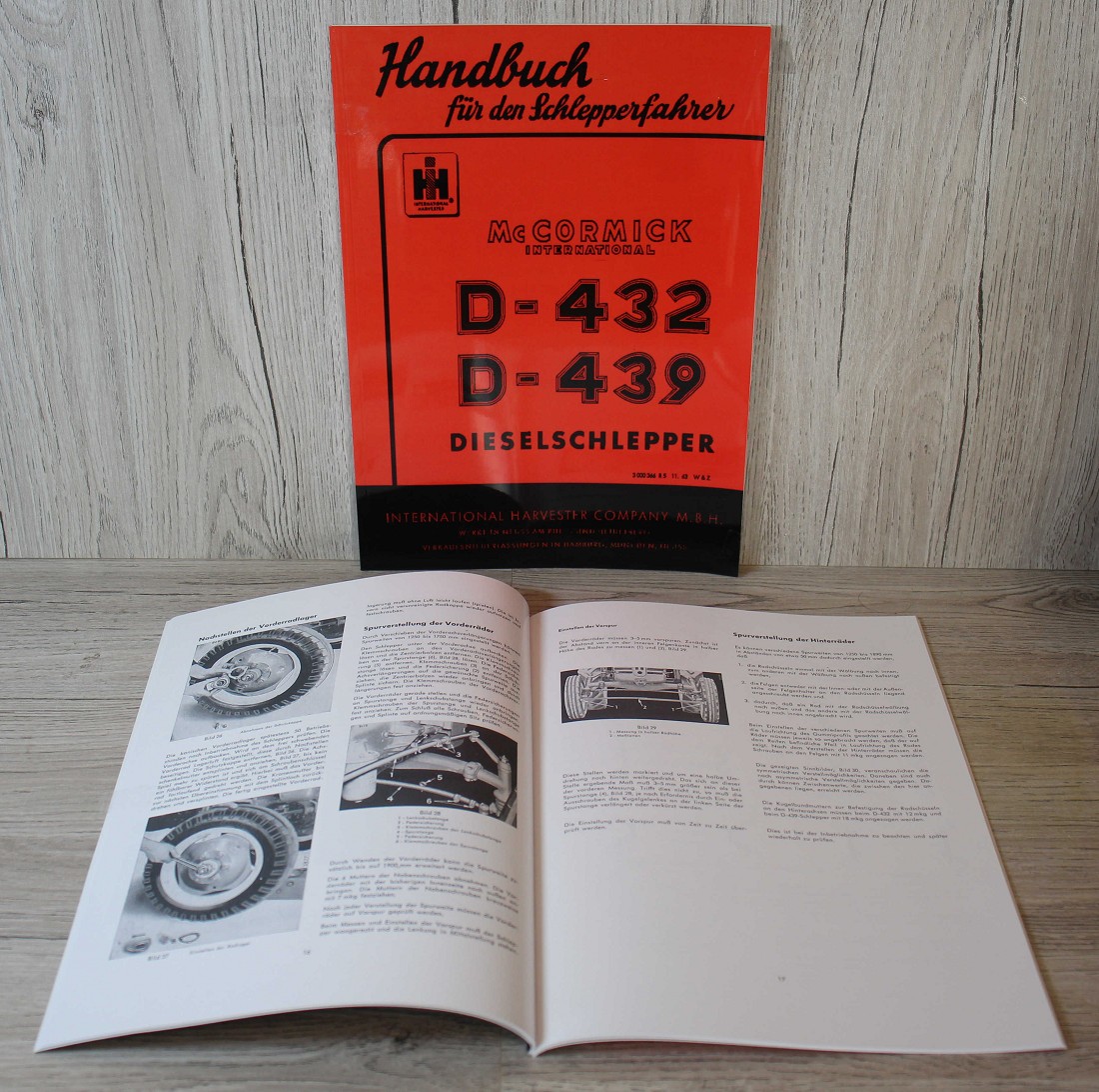 3 Sonderkapitel Werkstatthandbuch IHC D-432 und D-439  Mc Cormick D-Serie inkl 